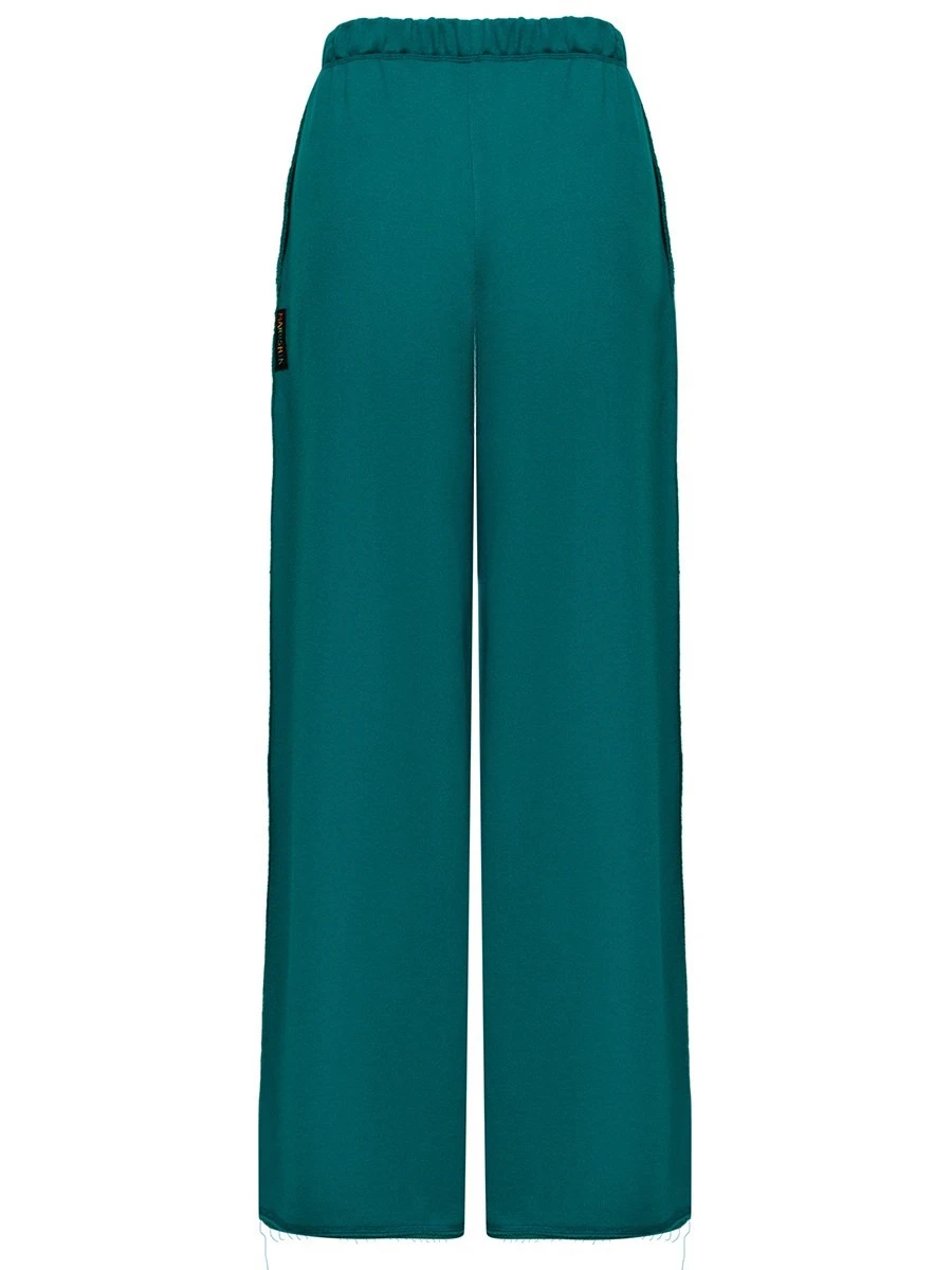 Брюки-палаццо Морская Гармония из бамбука и хлопка