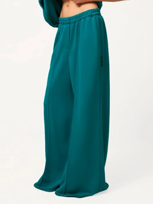 Брюки-палаццо Морская Гармония из бамбука и хлопка AMUR BY MARUSHIK