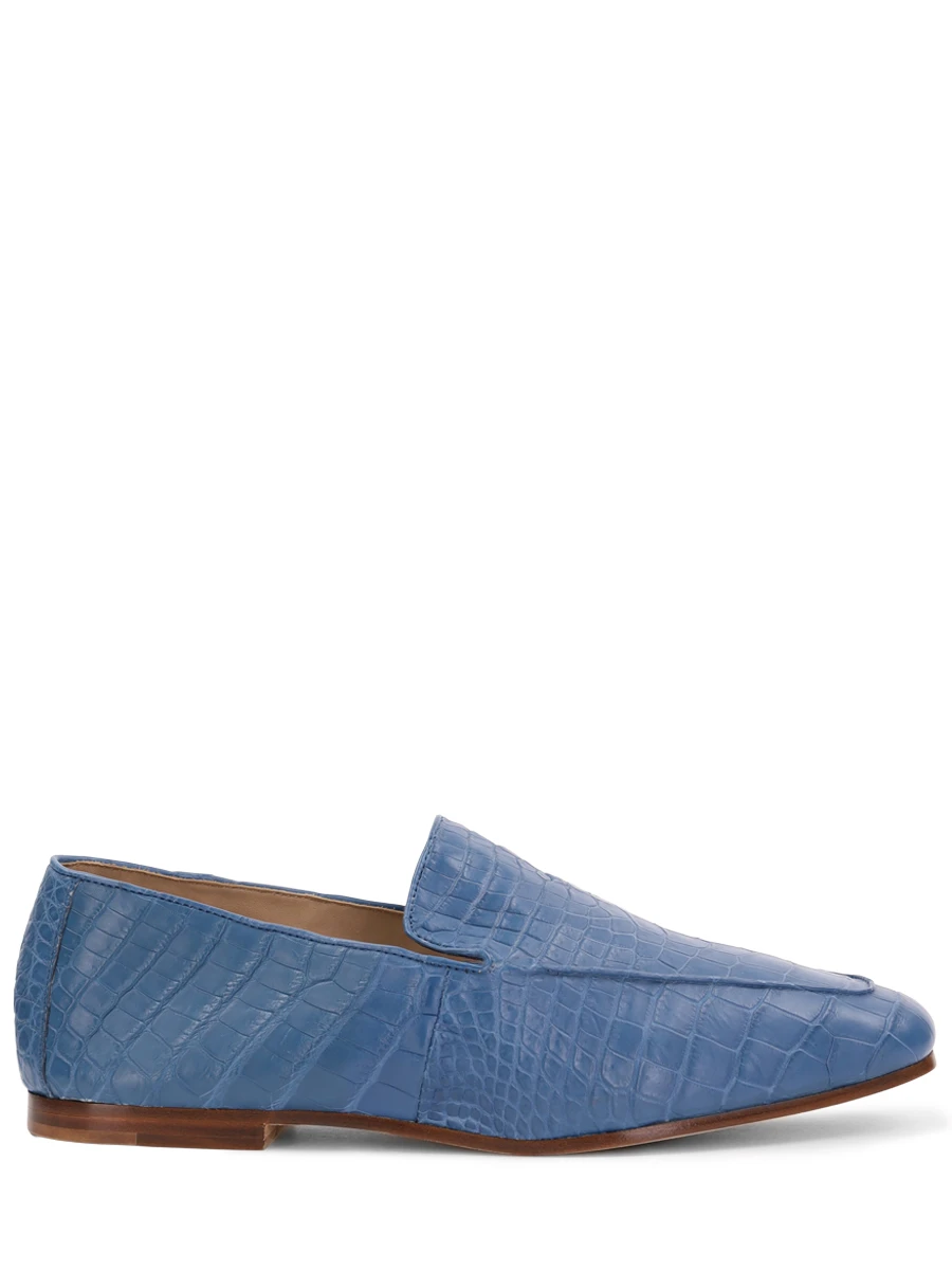 Лоферы из кожи крокодила