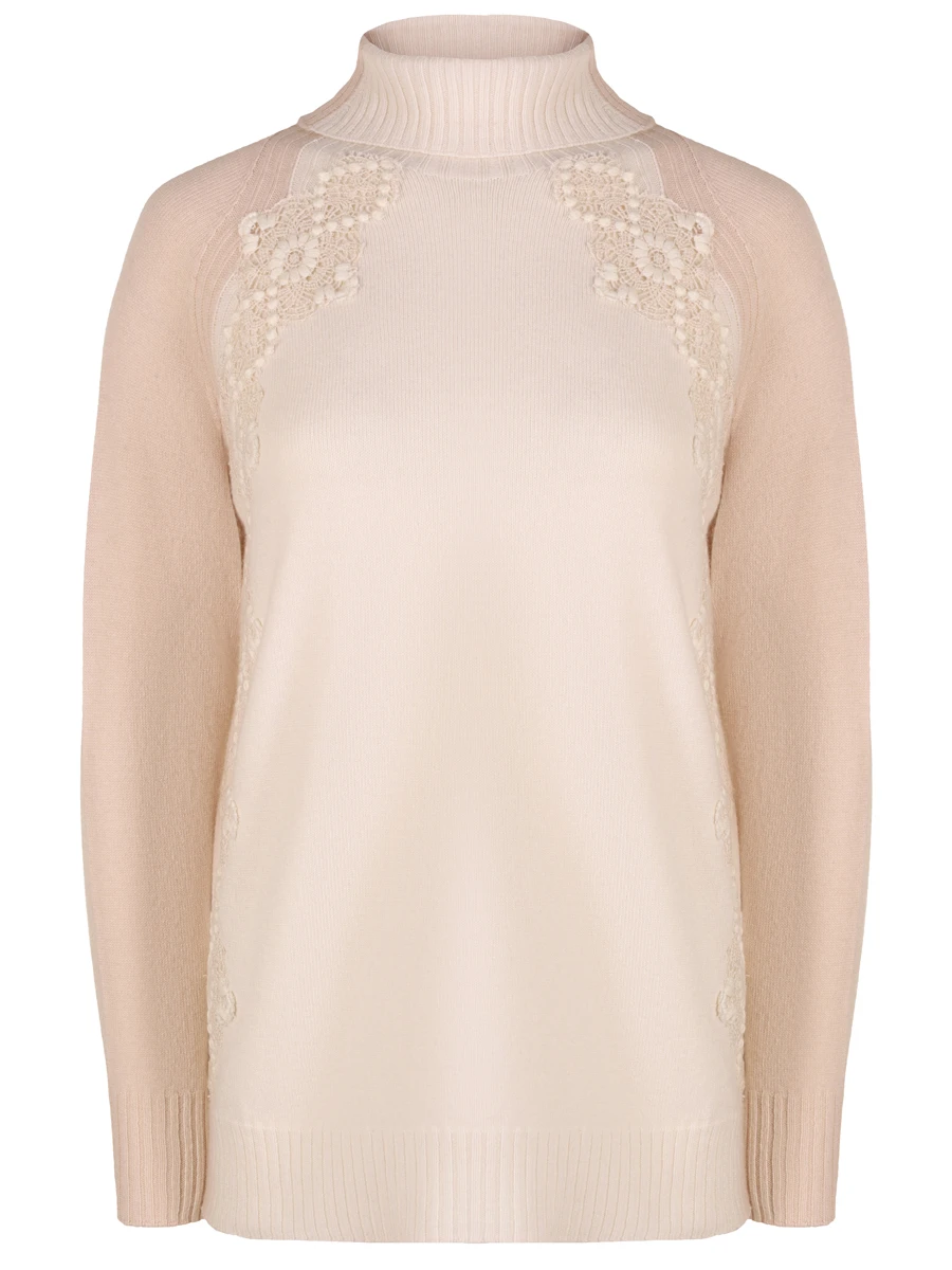 Свитер с кружевом