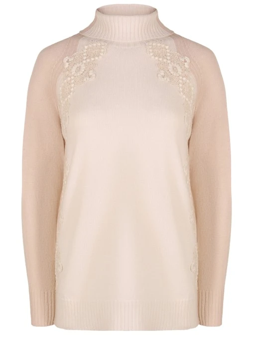 Свитер с кружевом D.EXTERIOR