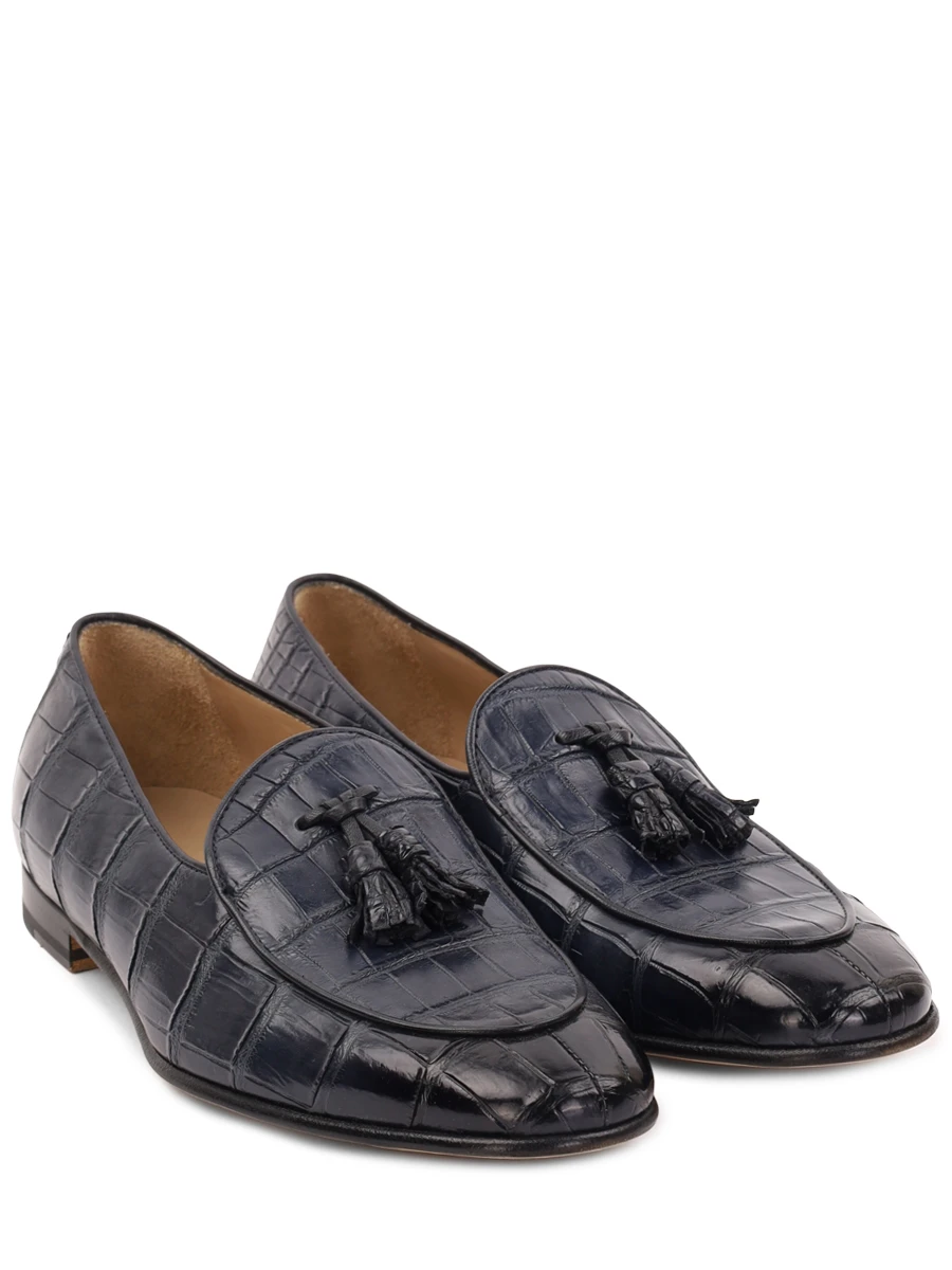 Лоферы из кожи крокодила