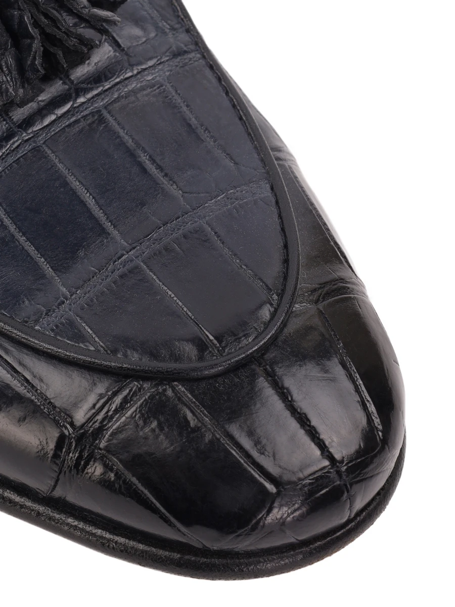 Лоферы из кожи крокодила