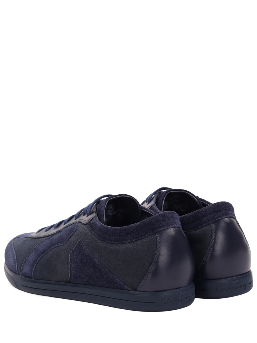 Кеды из кожи и замши на меху