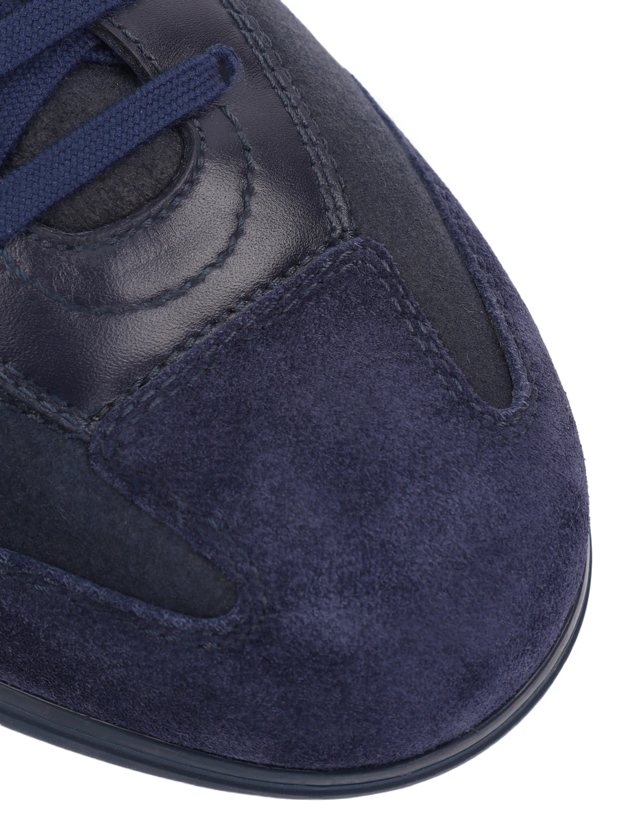 Кеды из кожи и замши на меху