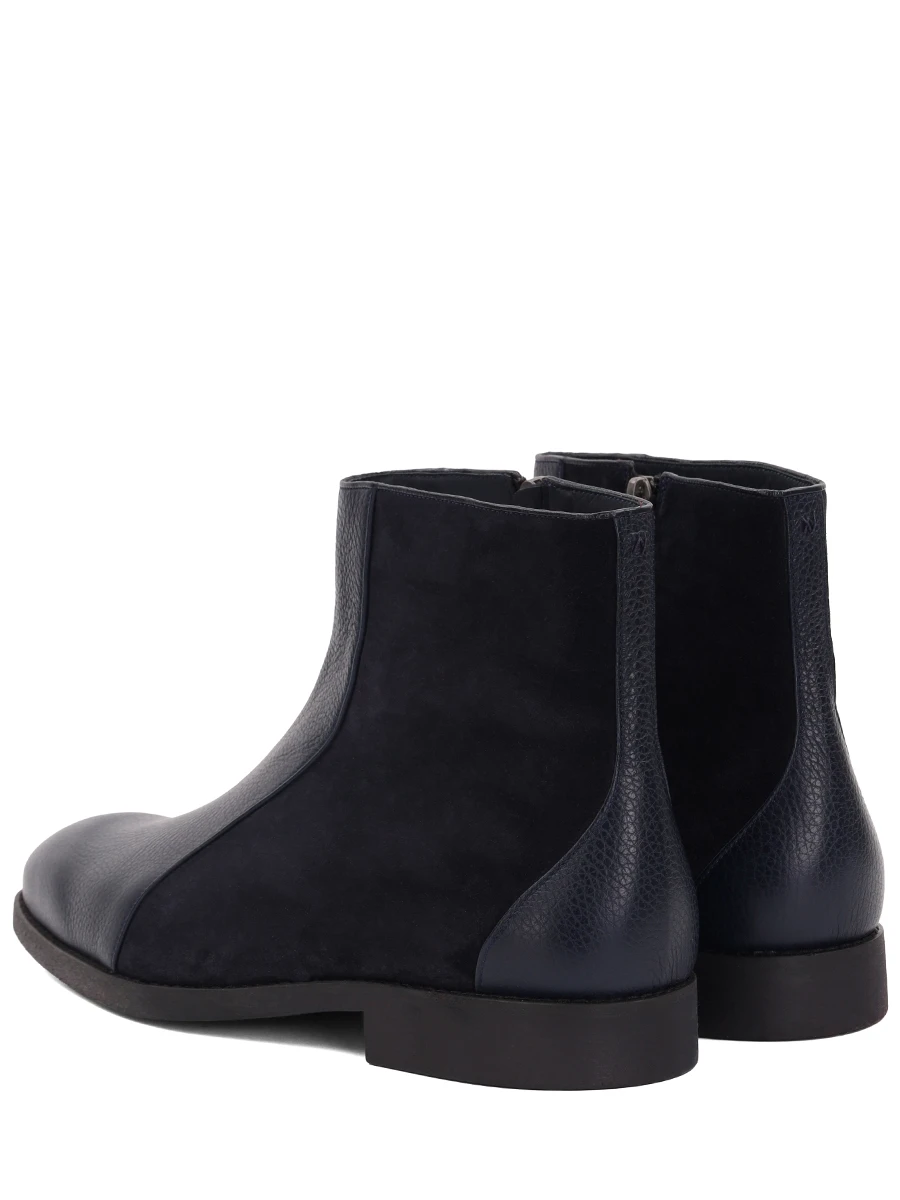 Ботинки из кожи и замши