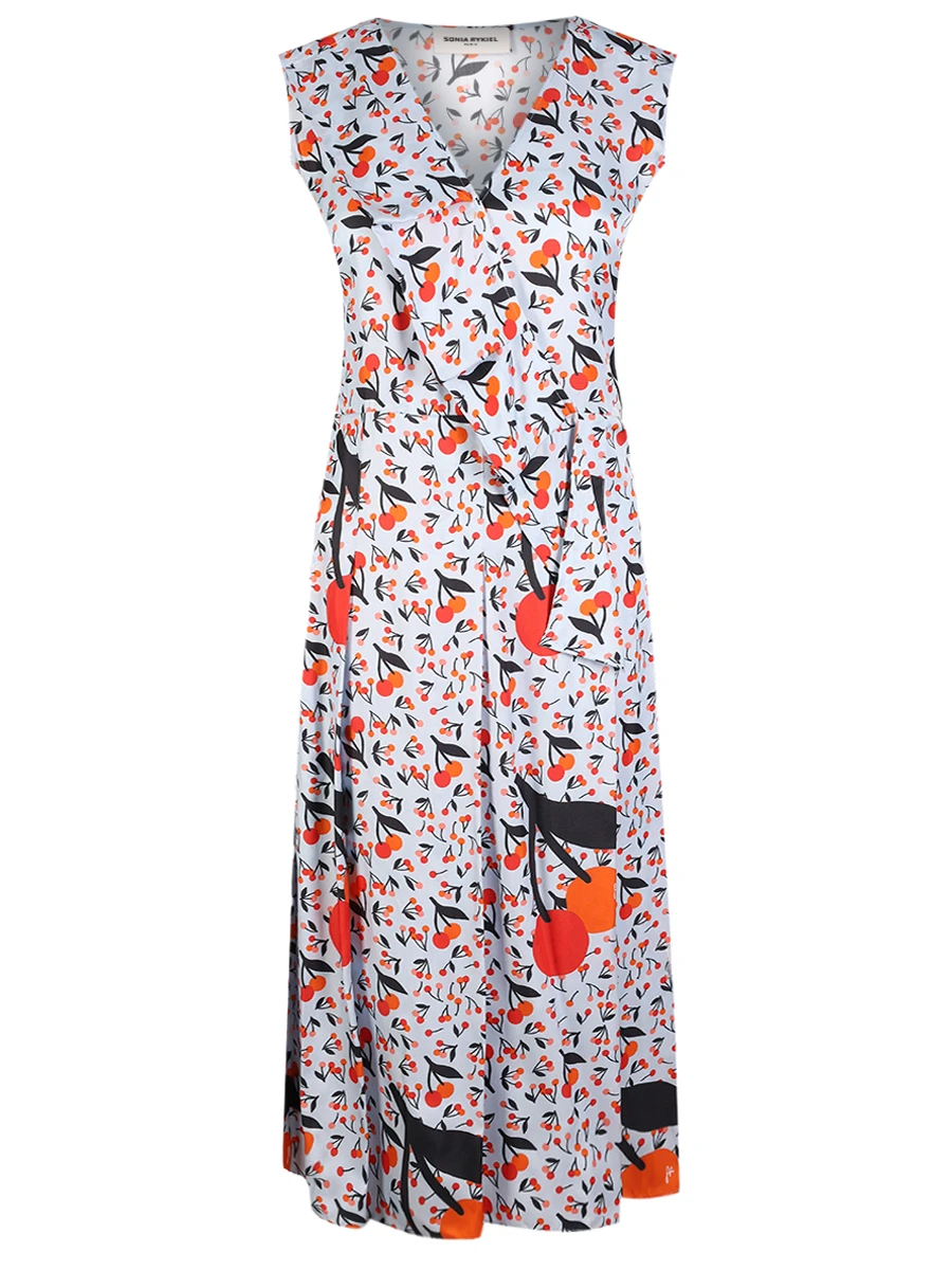 Платье из вискозы и шелка