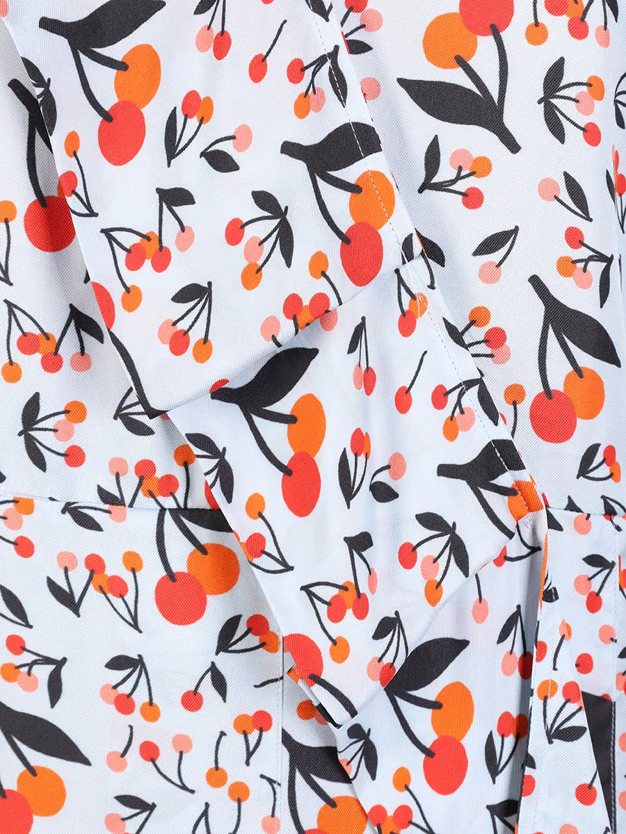 Платье из вискозы и шелка