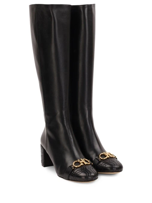 Сапоги Lilla QT кожаные S.FERRAGAMO