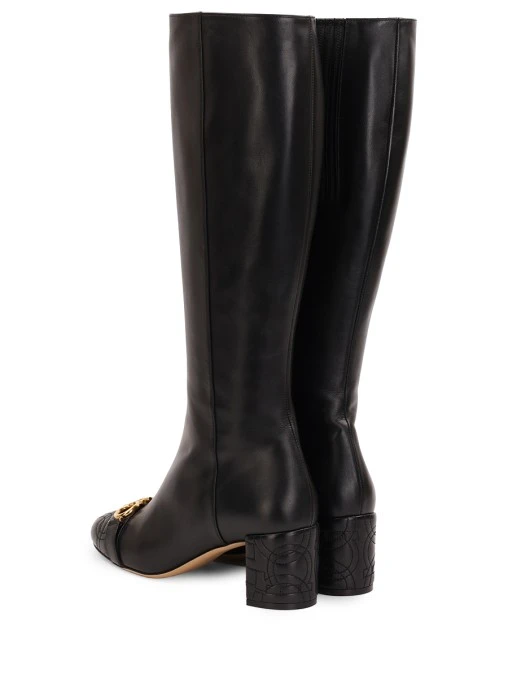 Сапоги Lilla QT кожаные S.FERRAGAMO
