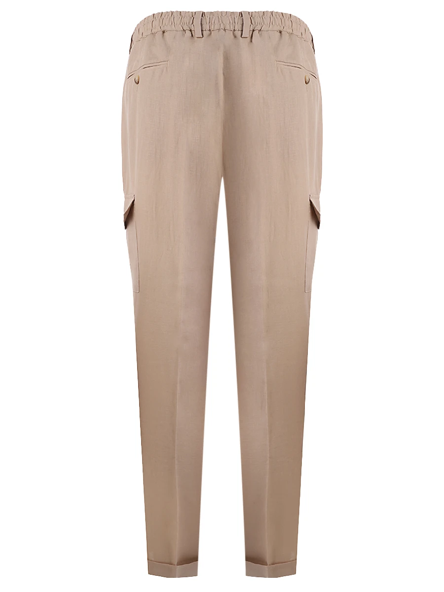 Брюки-карго льняные