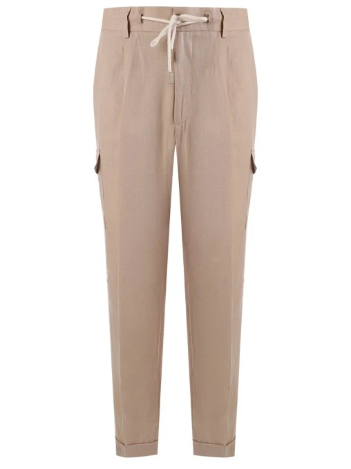 Брюки-карго льняные GRAN  SASSO