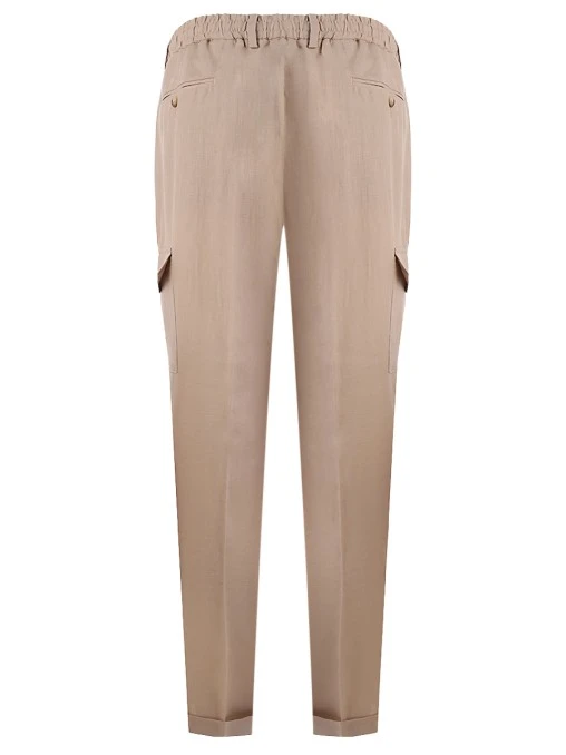 Брюки-карго льняные GRAN  SASSO