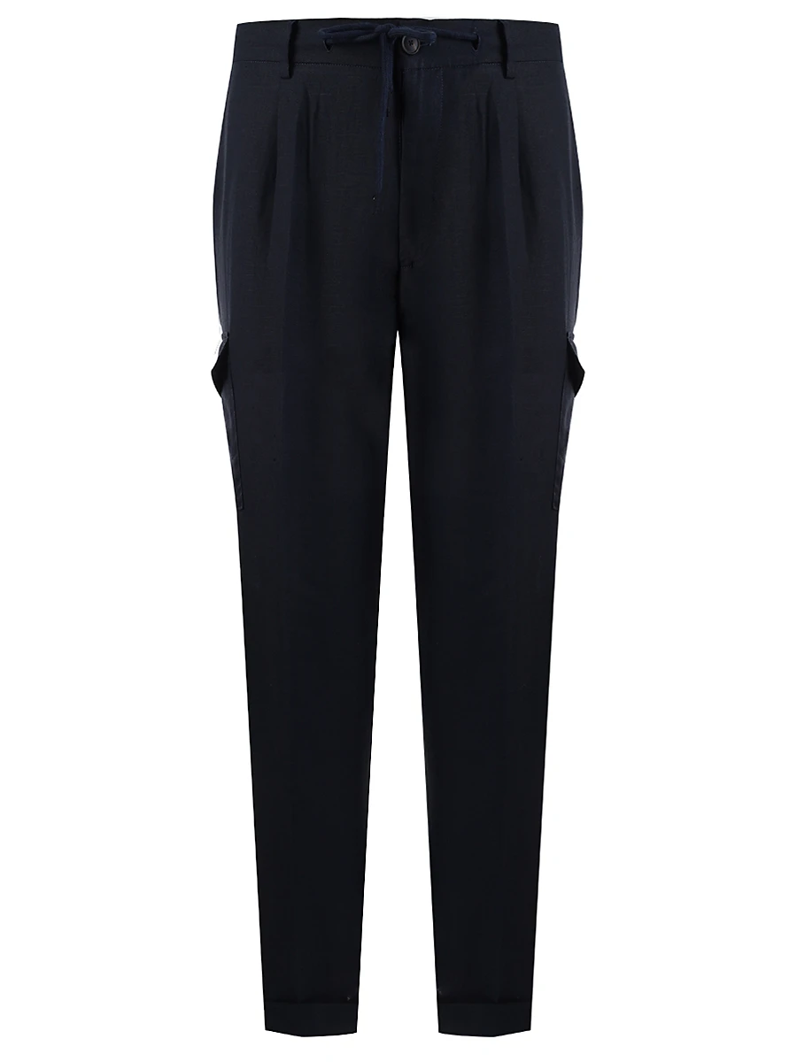 Брюки-карго льняные