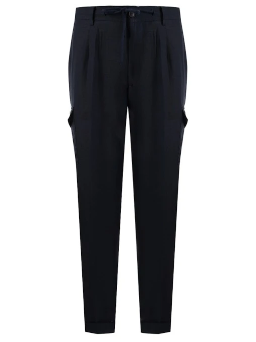 Брюки-карго льняные GRAN  SASSO