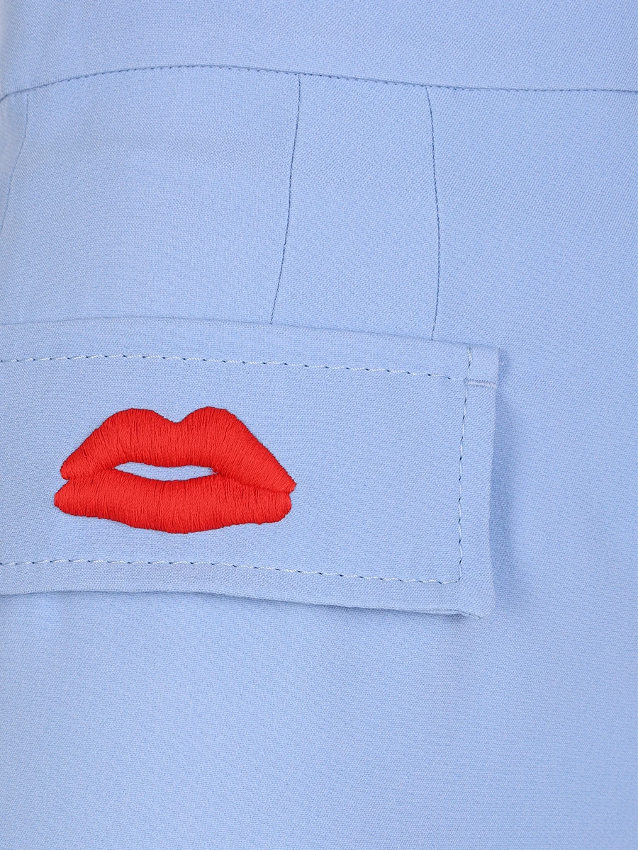 Брюки однотонные