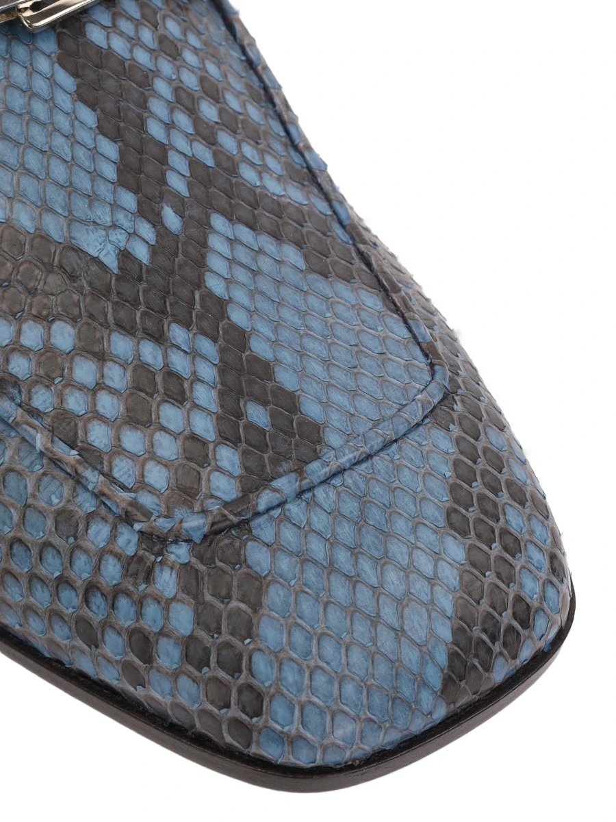 Сабо из кожи питона