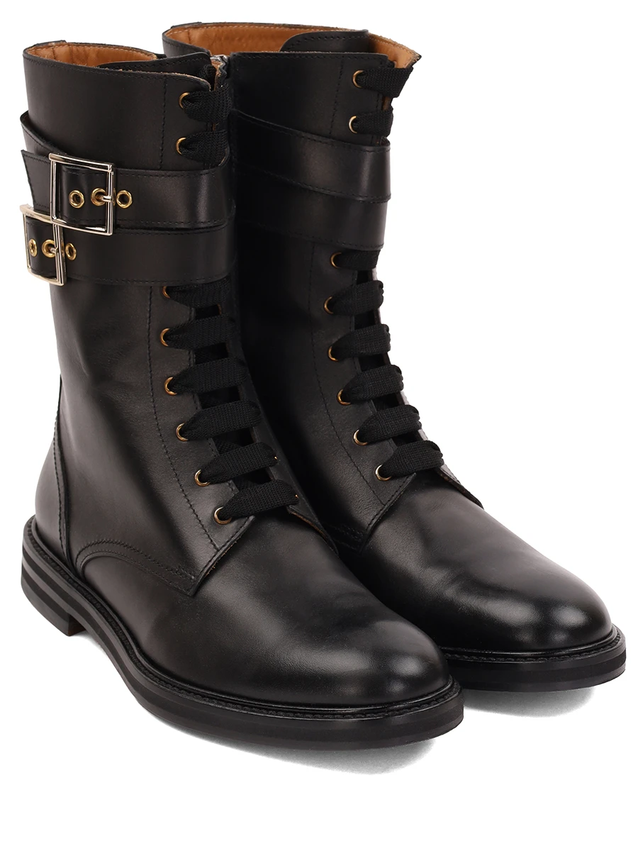 Ботинки кожаные