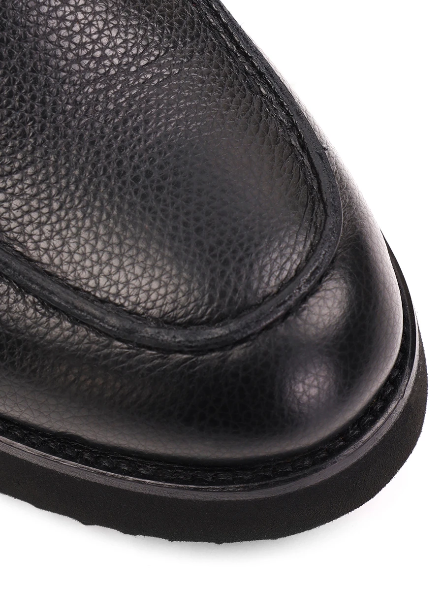 Лоферы кожаные на меху