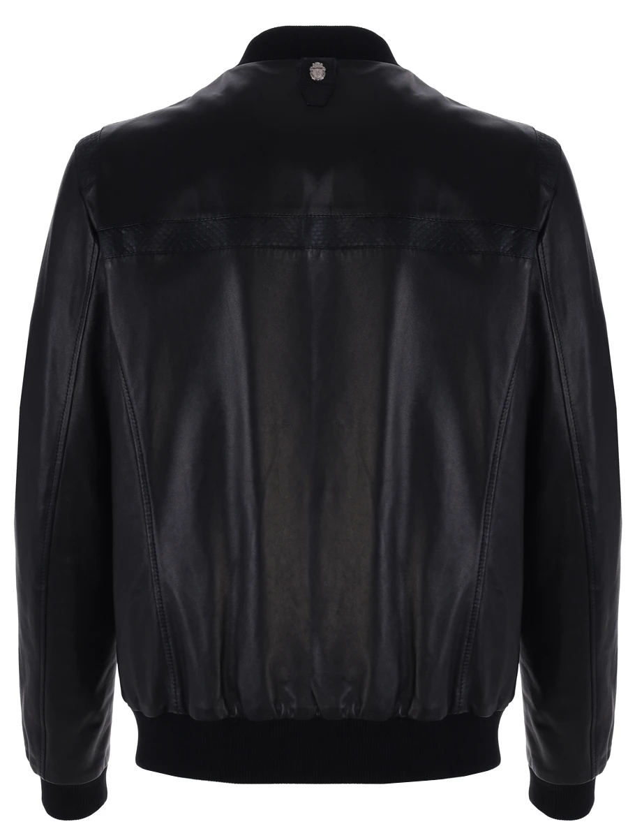 Бомбер кожаный