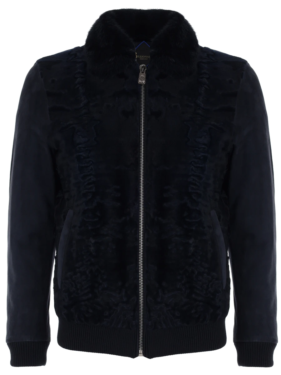 Бомбер замшевый с мехом