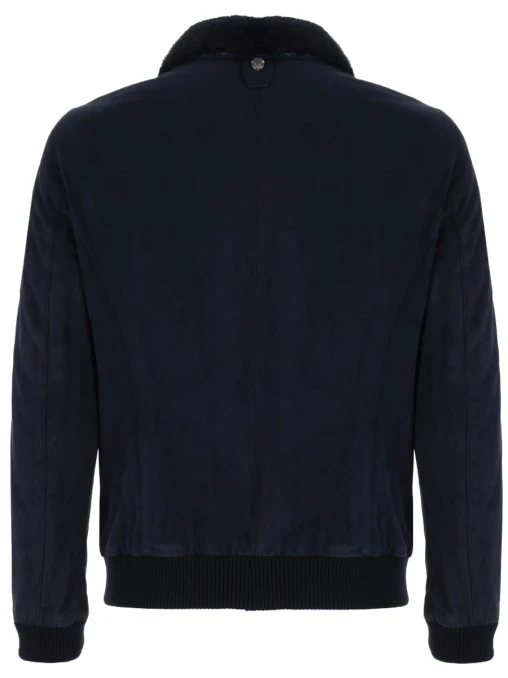 Бомбер замшевый с мехом BILLIONAIRE