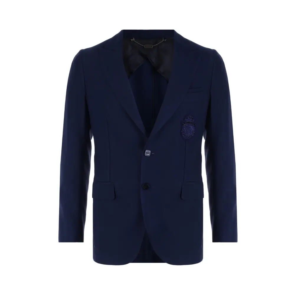 Пиджак Slim Fit из шерсти и хлопка