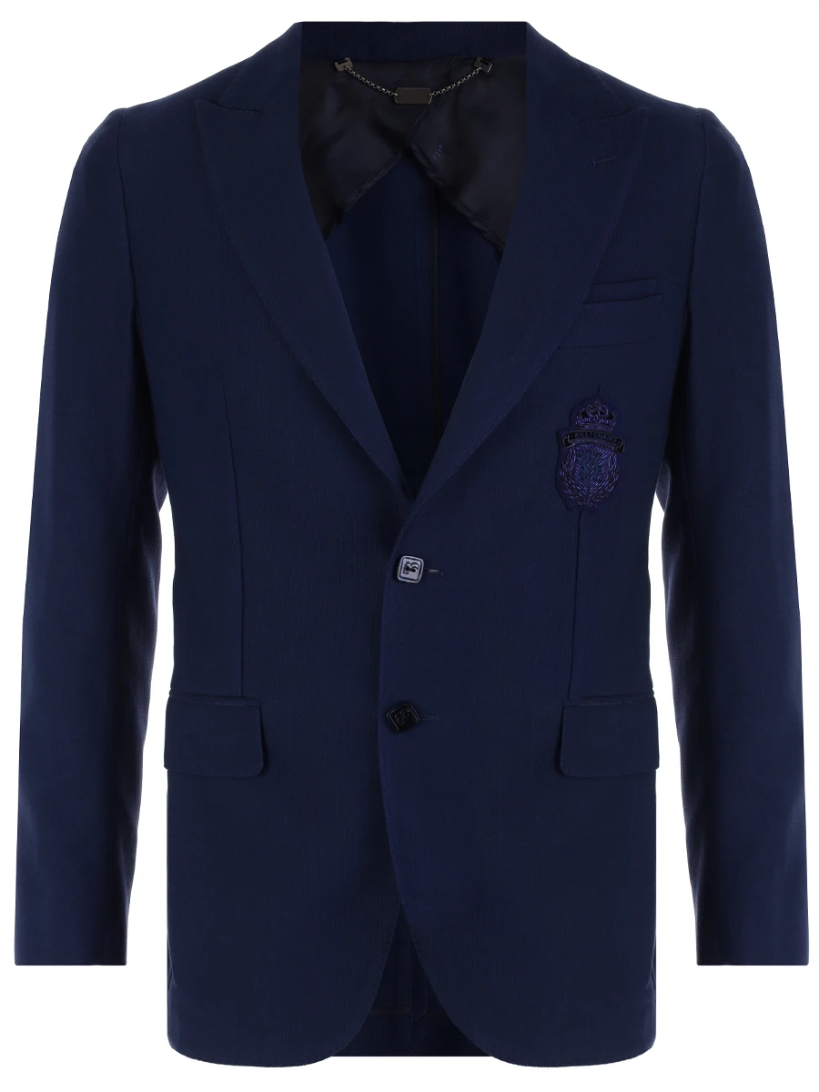 Пиджак Slim Fit из шерсти и хлопка