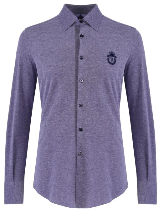Рубашка Slim Fit хлопковая BILLIONAIRE