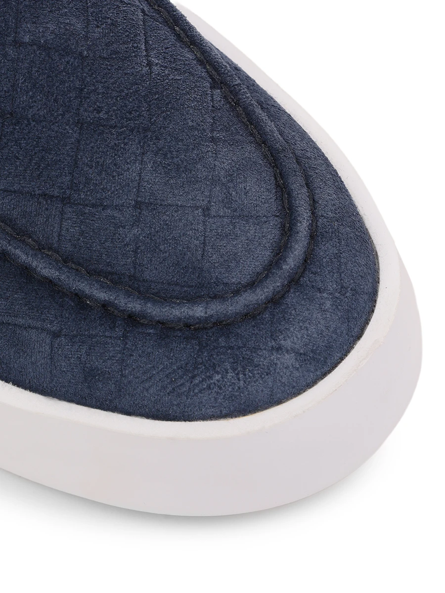 Слипоны замшевые