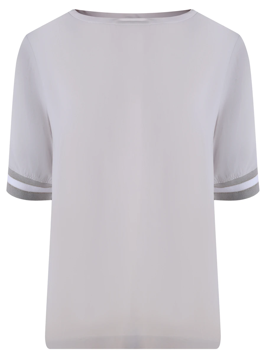 Блуза однотонная