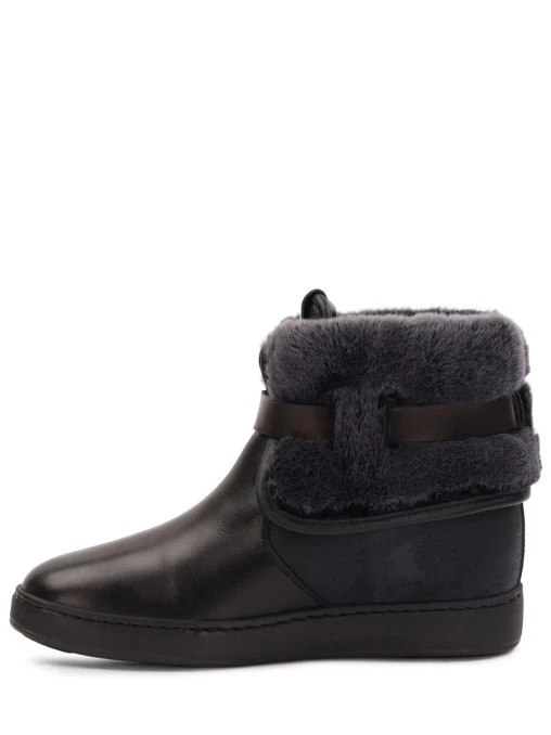 Ботинки кожаные на меху SANTONI