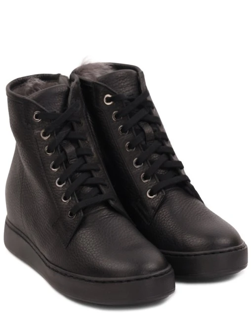 Ботинки кожаные на меху SANTONI