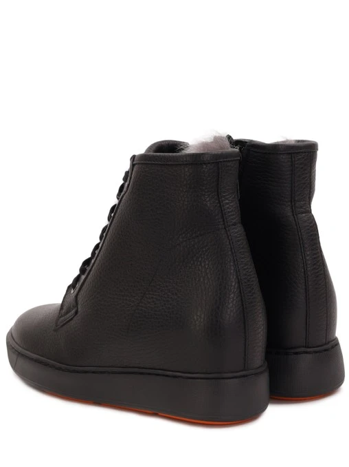 Ботинки кожаные на меху SANTONI