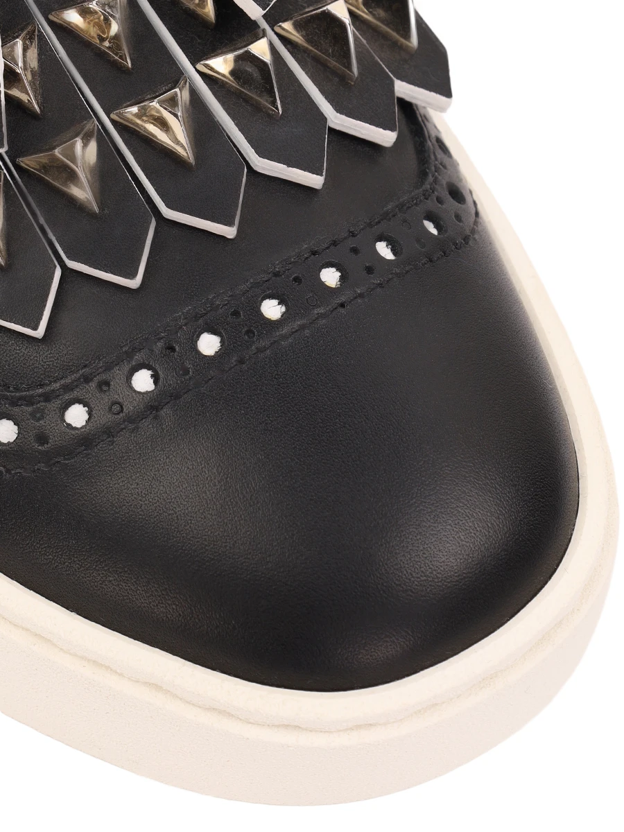 Слипоны кожаные