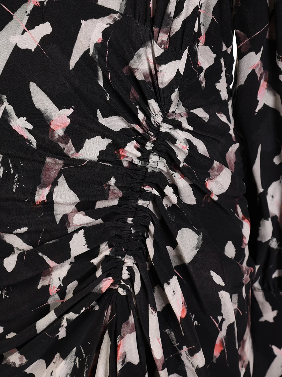 Платье из вискозы и шелка