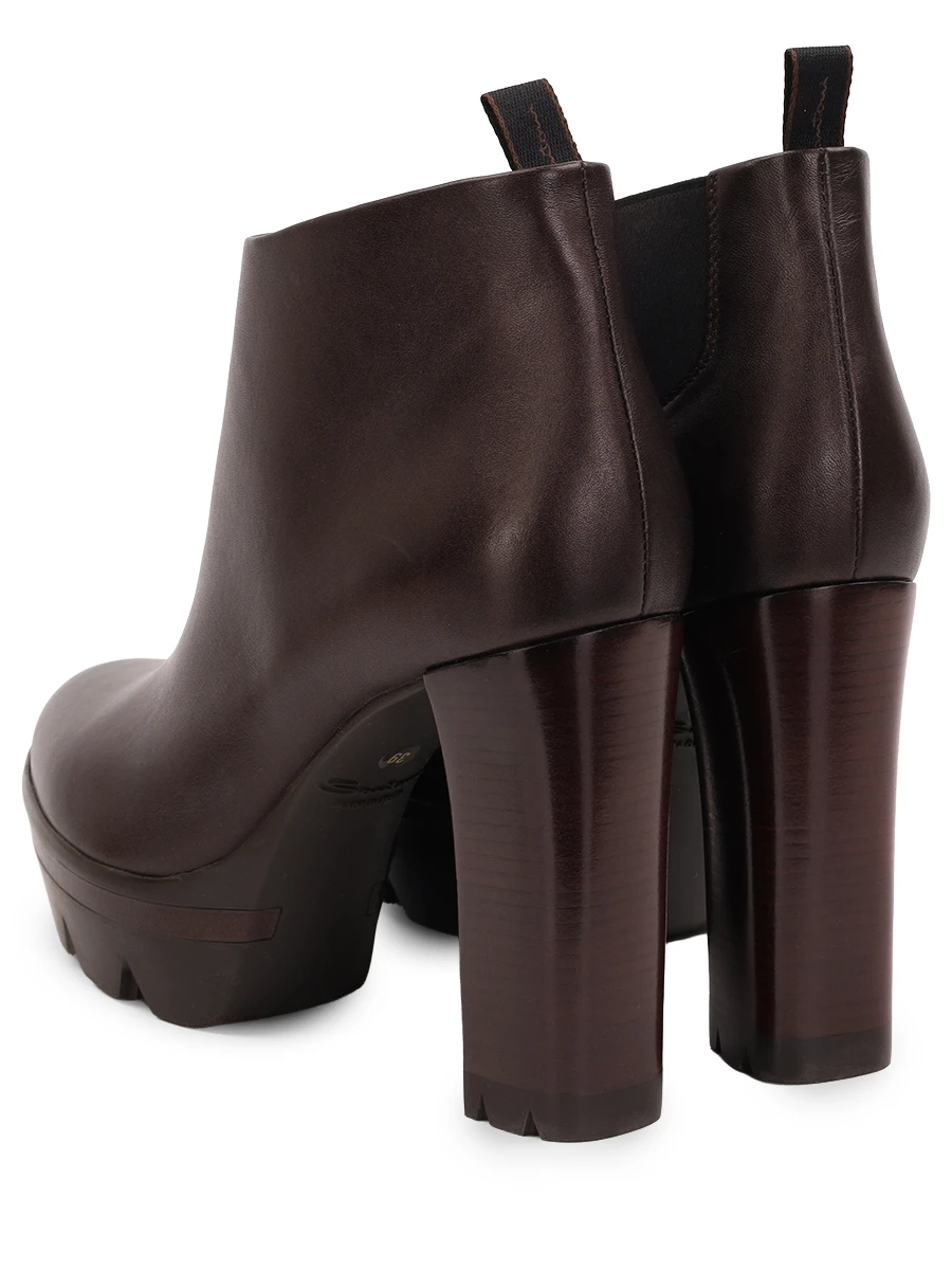 Ботильоны кожаные