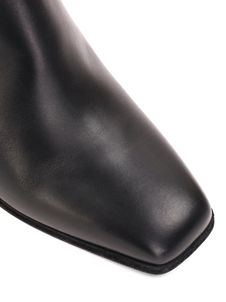 Ботильоны кожаные