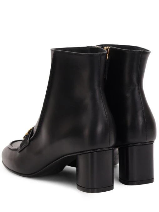 Ботильоны кожаные S.FERRAGAMO