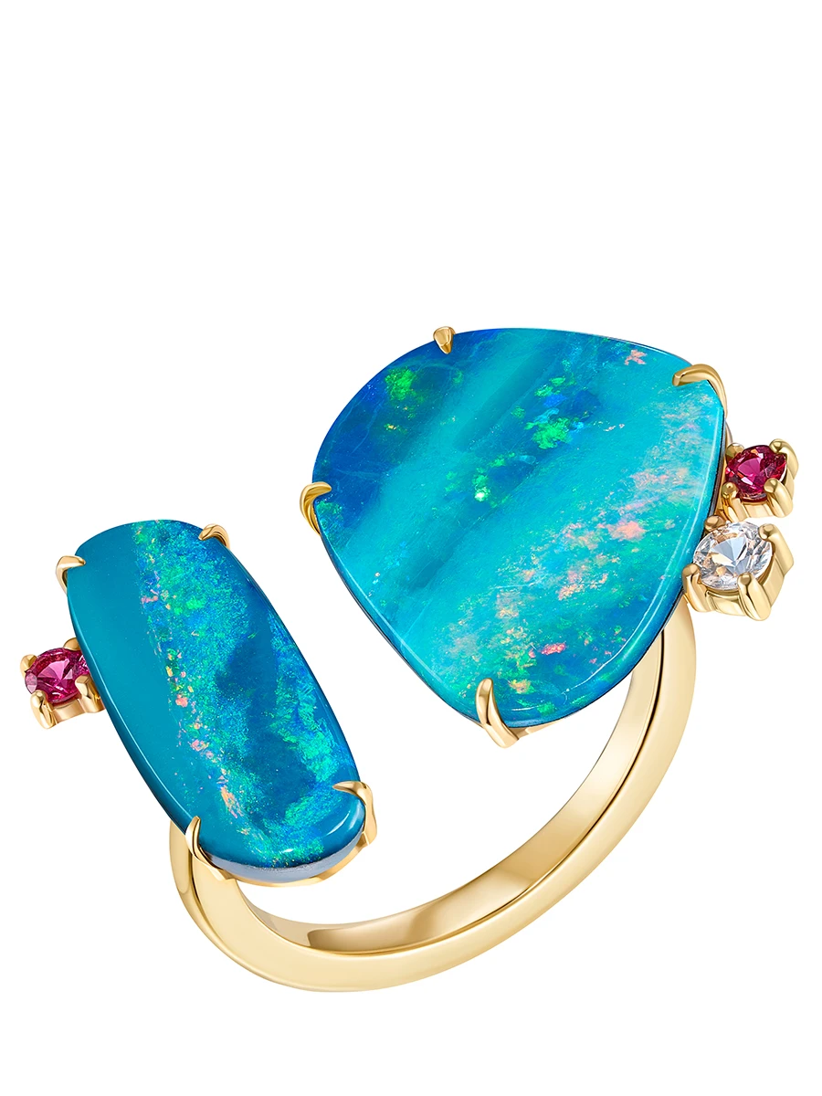 Кольцо с опалами