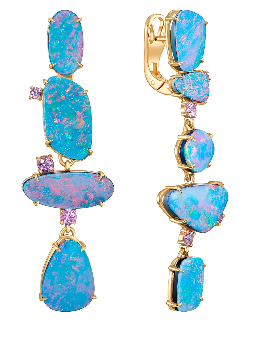 Серьги с опалами