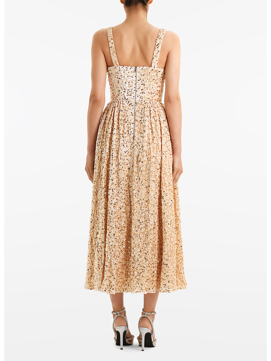 Платье с пайетками