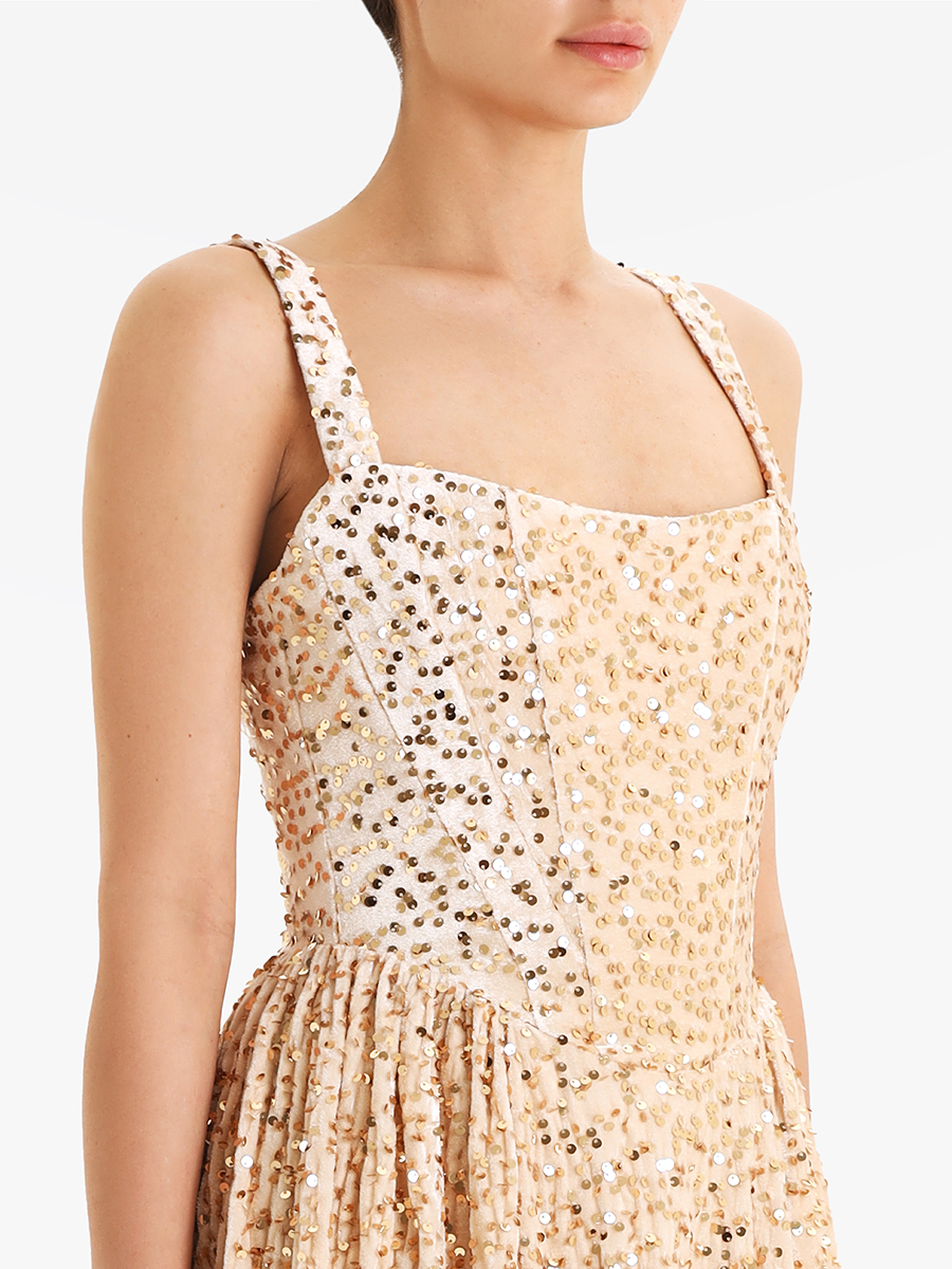 Платье с пайетками
