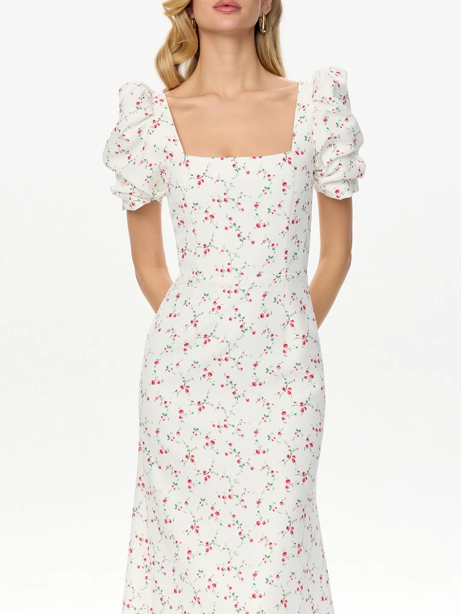 Платье с принтом