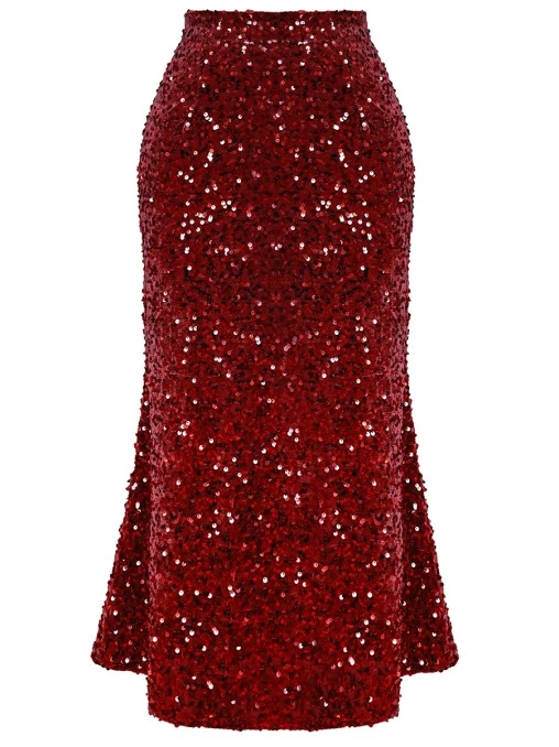 Юбка -годе бархатная с пайетками POST MERIDIEM