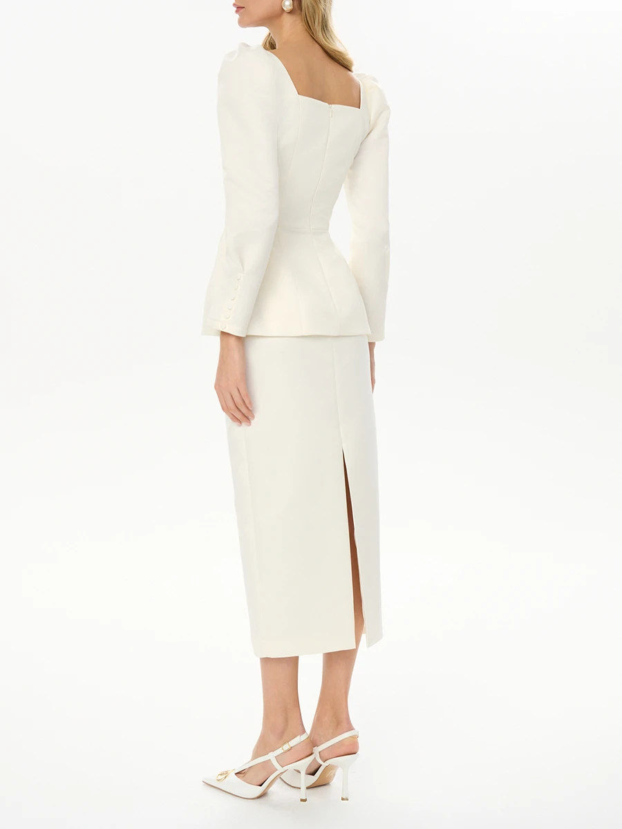 Юбка атласная