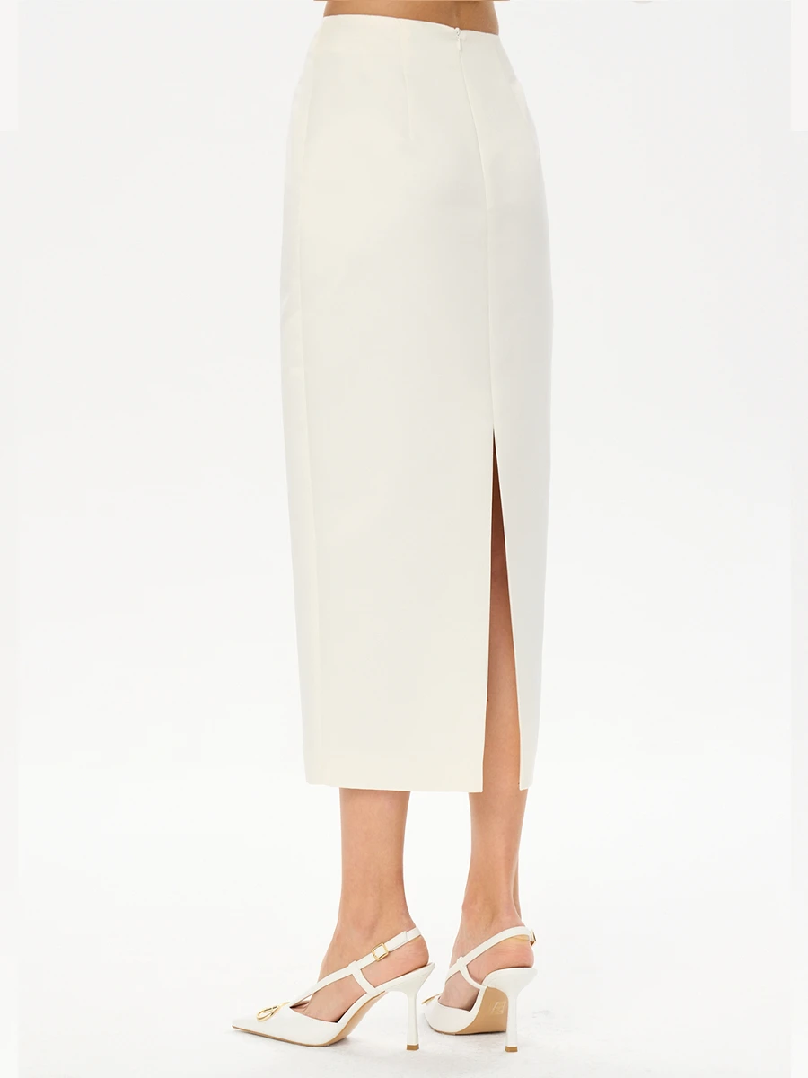 Юбка атласная