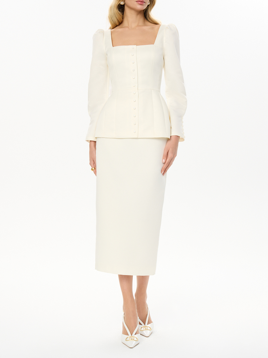 Юбка атласная