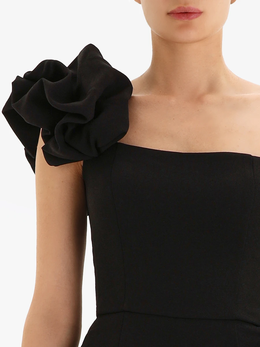 Платье однотонное