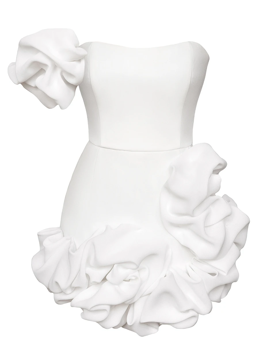 Платье однотонное